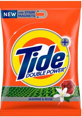 Tide Double Power Detergent Washing Powder - Jasmine & Rose, 500 g Pouch