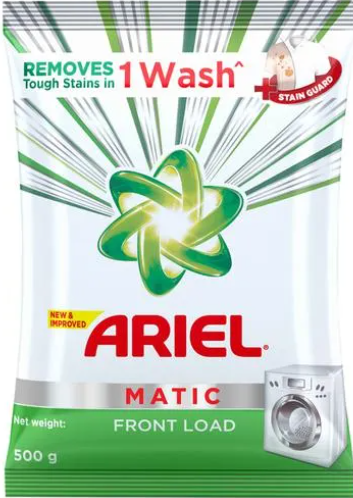 Ariel Washing Detergent Powder - Matic Front Load, 500 g