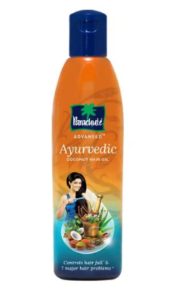 Parachute Advansed Ayurvedic Coconut Hair Oil - 7 Major Hair Problem, Ayurvedic Proprietary Medicine, 45 ml