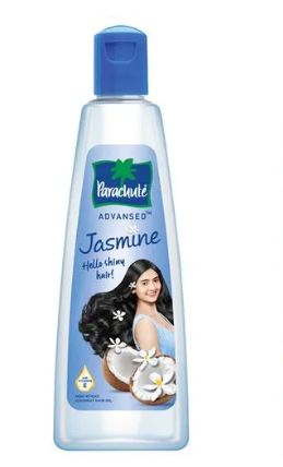 Parachute Advansed Jasmine Coconut Hair Oil With Vitamin E - Non-Sticky, For Healthy Shiny Hair, 90 ml Bottle