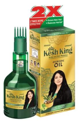 Kesh King Ayurvedic Hair Oil For New Hair Growth, Reduces Hairfall, Suitable For Men & Women, 100 ml Bott