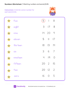 worksheet-Numbers-and-Words-(0-20)---Hungry-Hamster