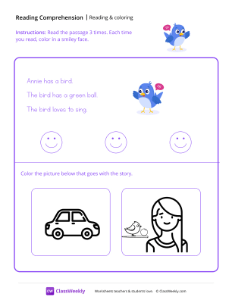 worksheet-Read-and-Color---Happy-Bird
