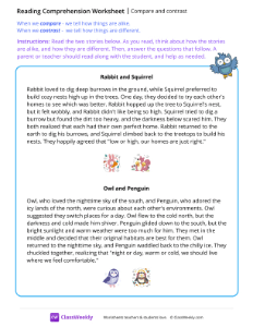 worksheet-Compare-and-contrast---Tiny-Owls