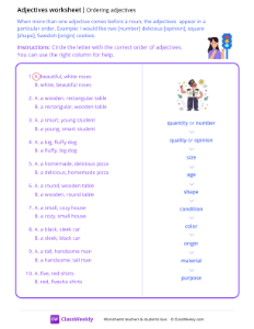 worksheet-Ordering-adjectives---Traffic-Light