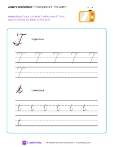 Cursive T-worksheet