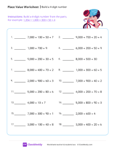 worksheet-Build-a-4-digit-number---Cycling