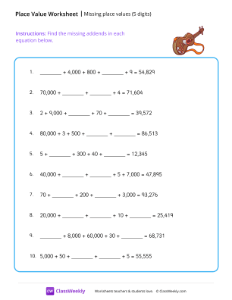 worksheet-Missing-place-values-(5-digits)---Guitar