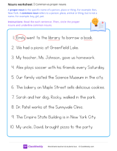 worksheet-Common-vs-proper-nouns---Book