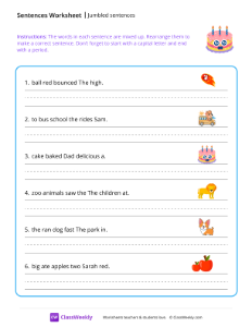 worksheet-Jumbled-sentences---Cake