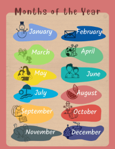 Months Of The Year (8.5x11) | Months Resource