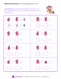 worksheet-Counting-fingers-(sums-to-10)---Happy-Astronaut