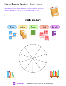 Creating Pie Charts - Book | Math Worksheet