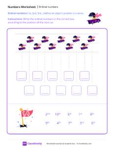 worksheet-Ordinal-Numbers---Race-Car