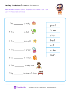 worksheet-Complete-The-Sentence---Caveman