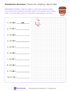 worksheet-Mental-Math:-Multiplying-1-digit-by-2-digits---Slick-Coffee