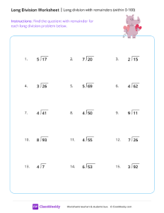 worksheet-Long-division-with-remainders-(within-0-100)---Rhino