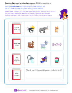 worksheet-Making-predictions---Sing