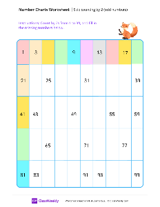 worksheet-Skip-counting-by-2s-(odd-numbers)---Fox