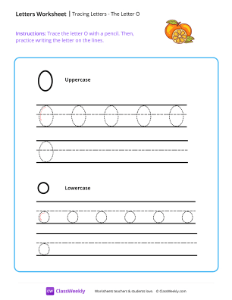 worksheet-Tracing-Letters---The-Letter-O