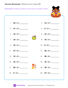 worksheet-Division-by-2-or-3-(up-to-30)---Sip