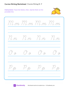 worksheet-Cursive-Writing-M-to-P