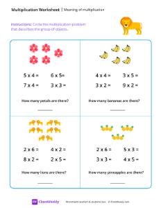 worksheet-Meaning-of-multiplication---Lion