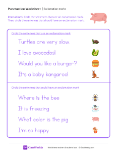 worksheet-Exclamation-Marks---Piggie