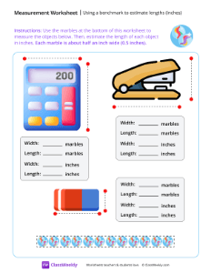 worksheet-Estimating-lengths-(inches)---Marbles