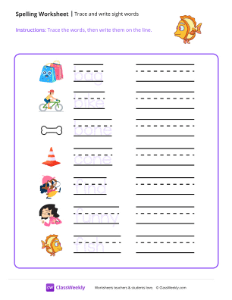 worksheet-Trace-and-Write-Sight-Words---Fish