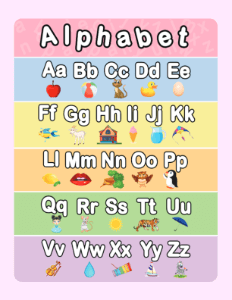 Colorful Alphabet Printable (8.5x11) | Alphabet Resource