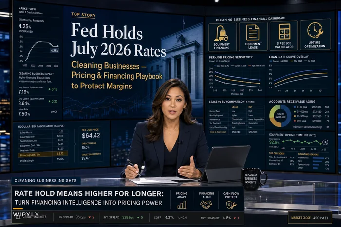 After the Fed’s July 2026 Rate Hold: A Practical Pricing & Financing Playbook for Cleaning Businesses