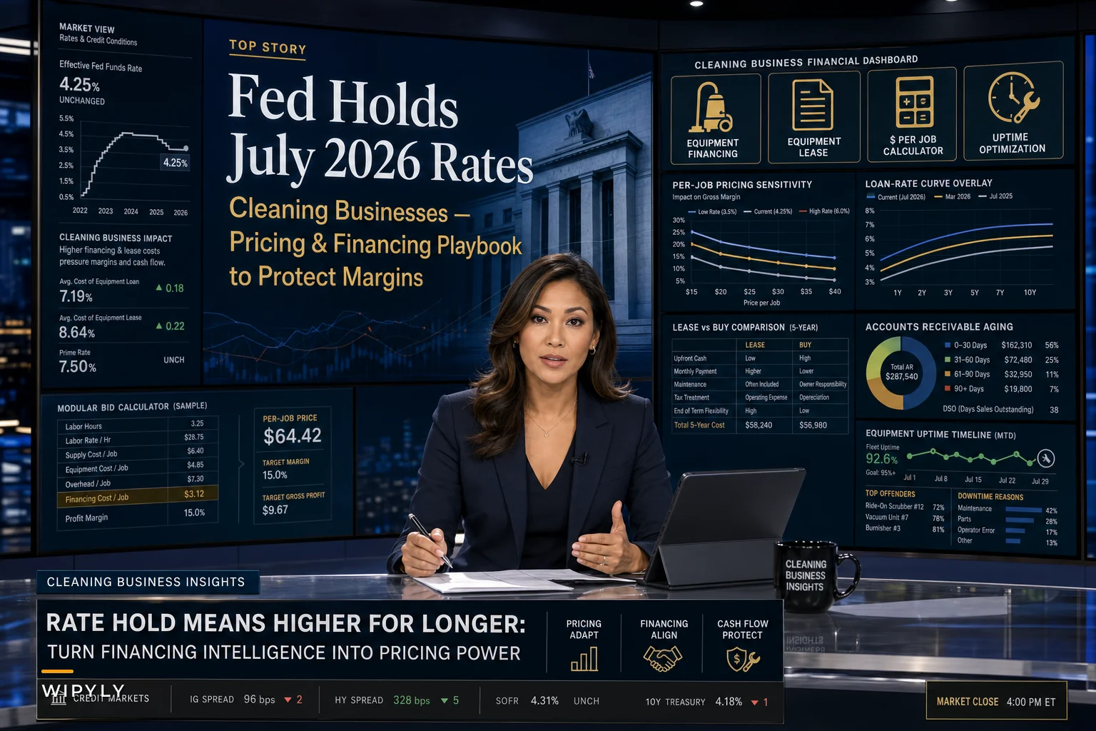 After the Fed's July 2026 Rate Hold: A Practical Pricing & Financing Playbook for Cleaning Businesses