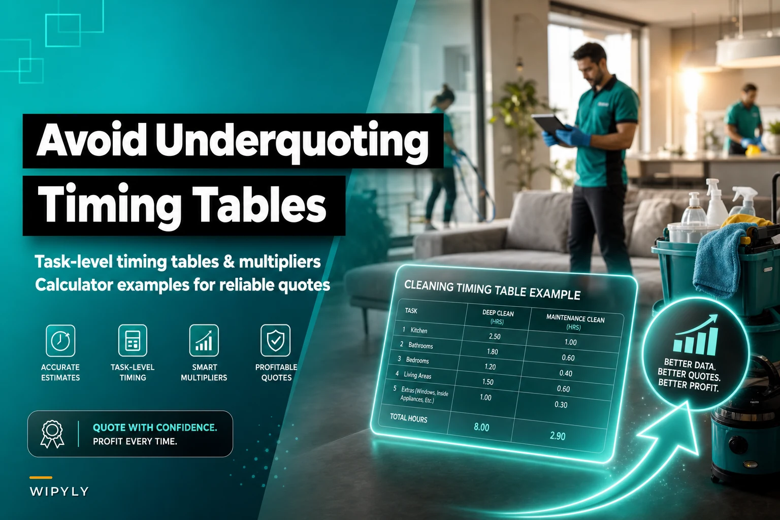 Avoid Underquoting: Task-Level Timing Tables for Deep vs Maintenance Cleans
