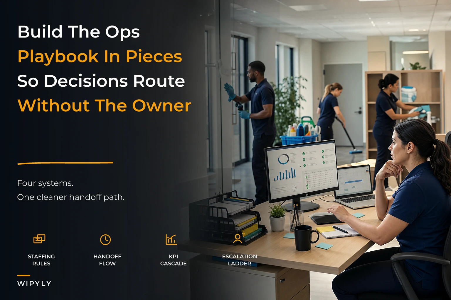 Build a modular operations playbook to scale a small cleaning business