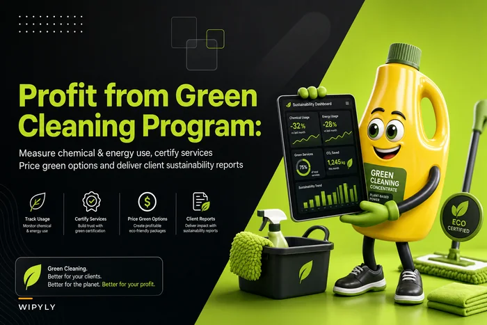 Build a profitable green-cleaning program: measure chemical and energy use, certify services and price green options