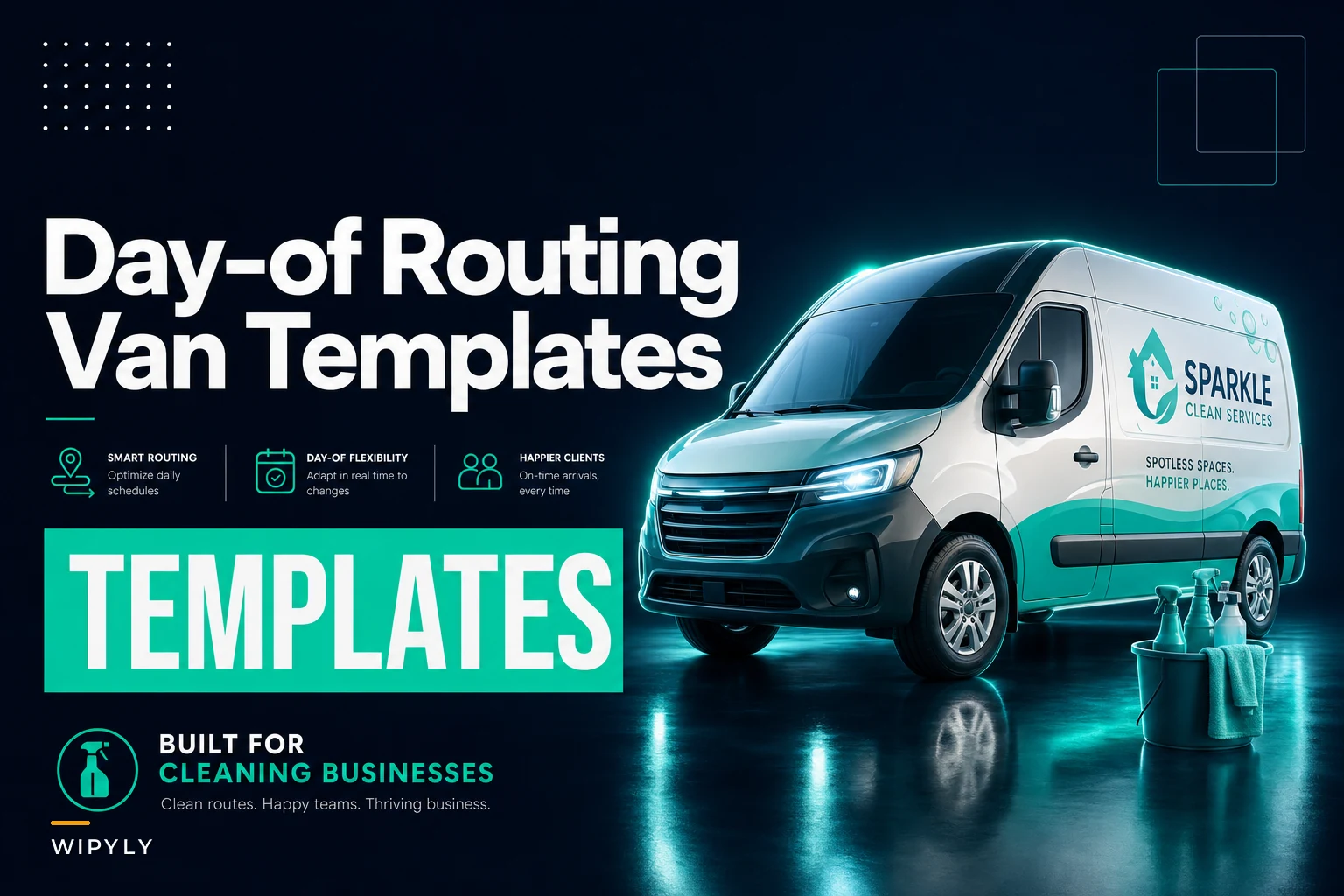 Day‑of routing rules for 1–10 vans: manual clustering and sequencing templates