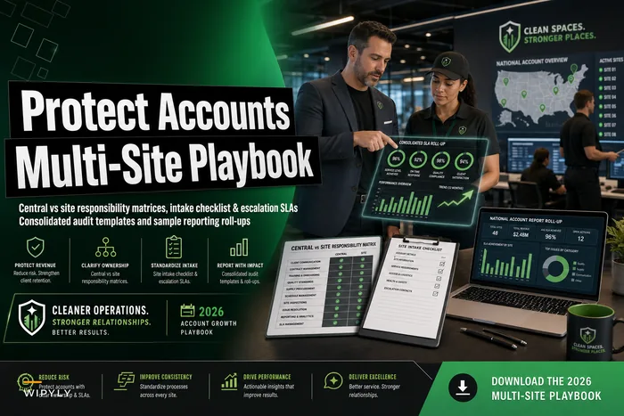 Don't lose national accounts: a multi-site account playbook with central-vs-site responsibility matrices and consolidated SLA roll-ups