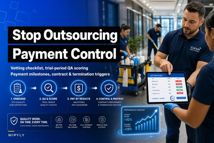 Don't outsource headaches: a subcontractor onboarding, QA and payment-control workflow