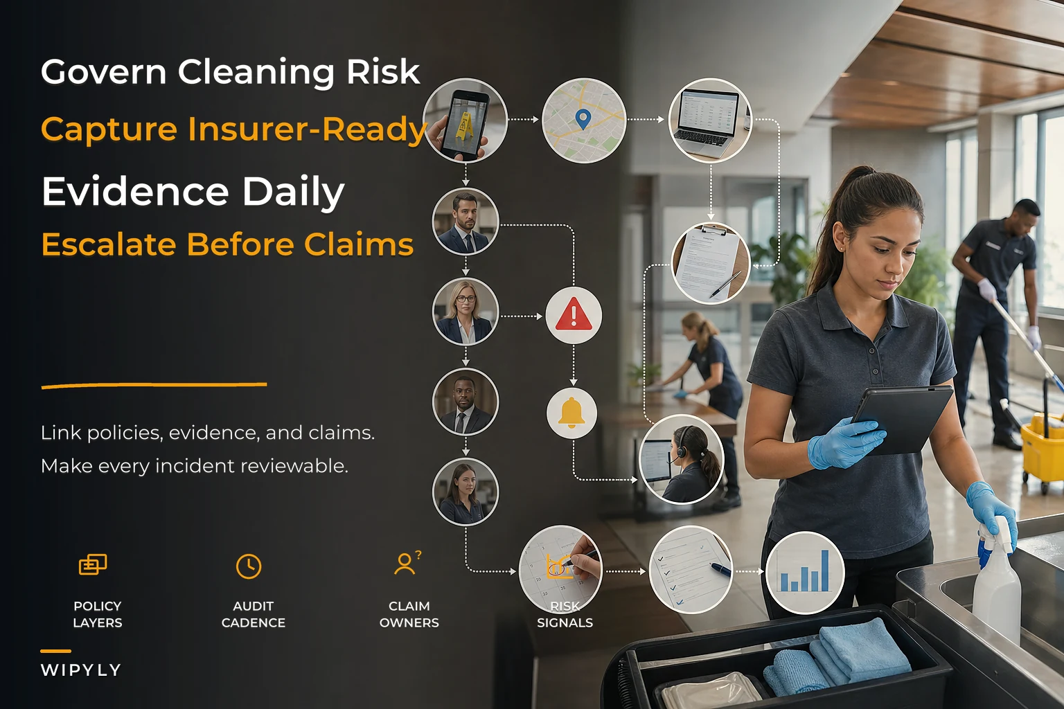 Enterprise risk and compliance governance for cleaning operators