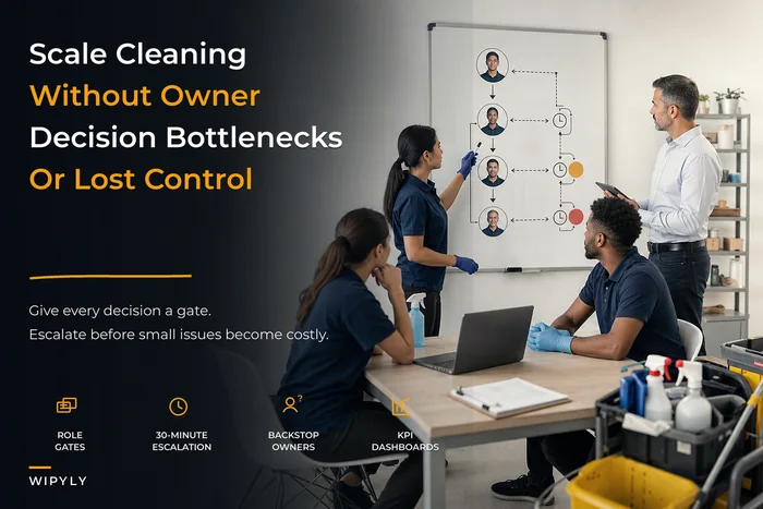 Operational governance to scale cleaning companies without losing control