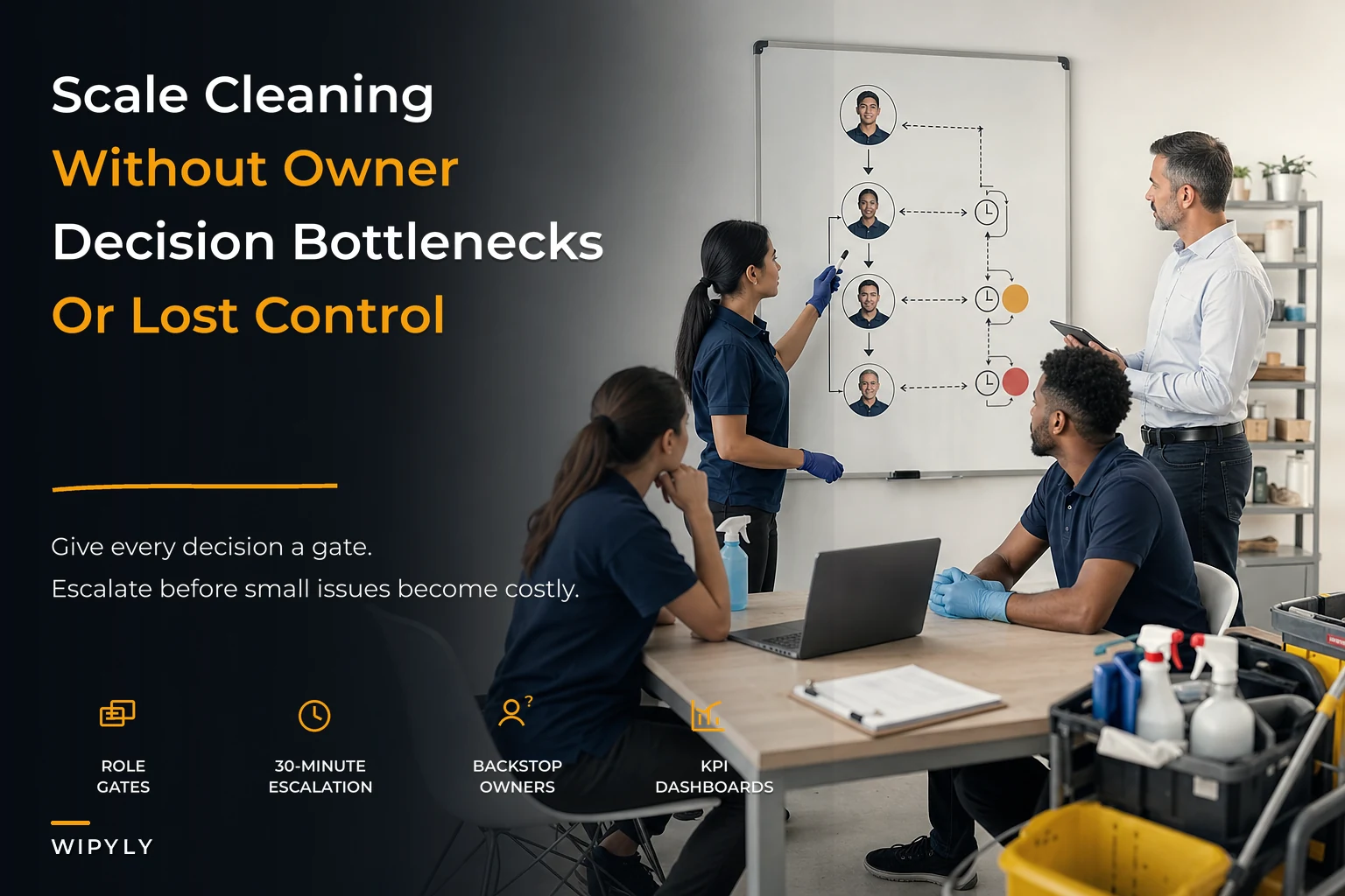 Operational governance to scale cleaning companies without losing control