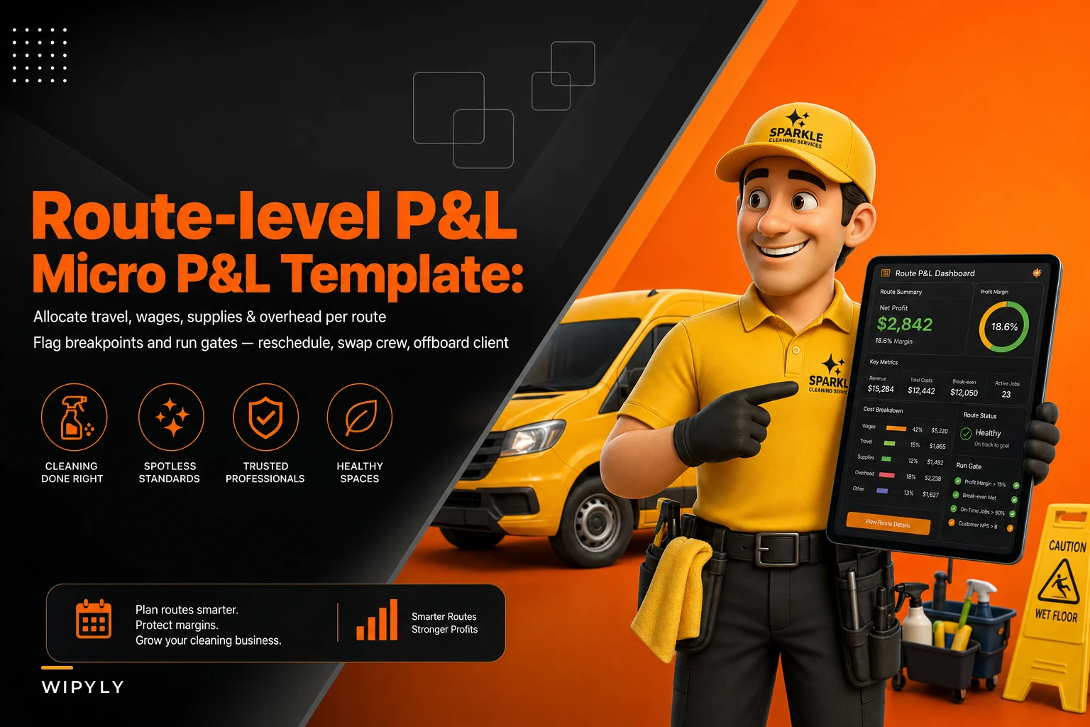Route-level P&L for managers: a micro P&L template with allocations, breakpoints and remediation gates