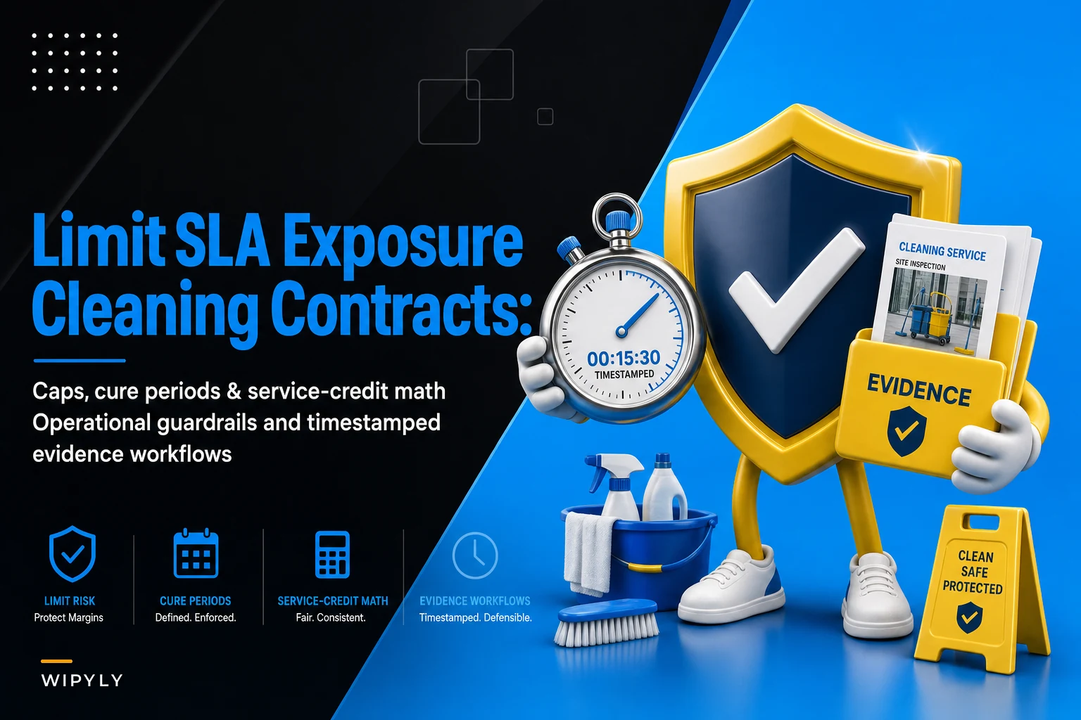 SLA penalty mitigation for cleaning contracts: caps, cure periods and operational guardrails