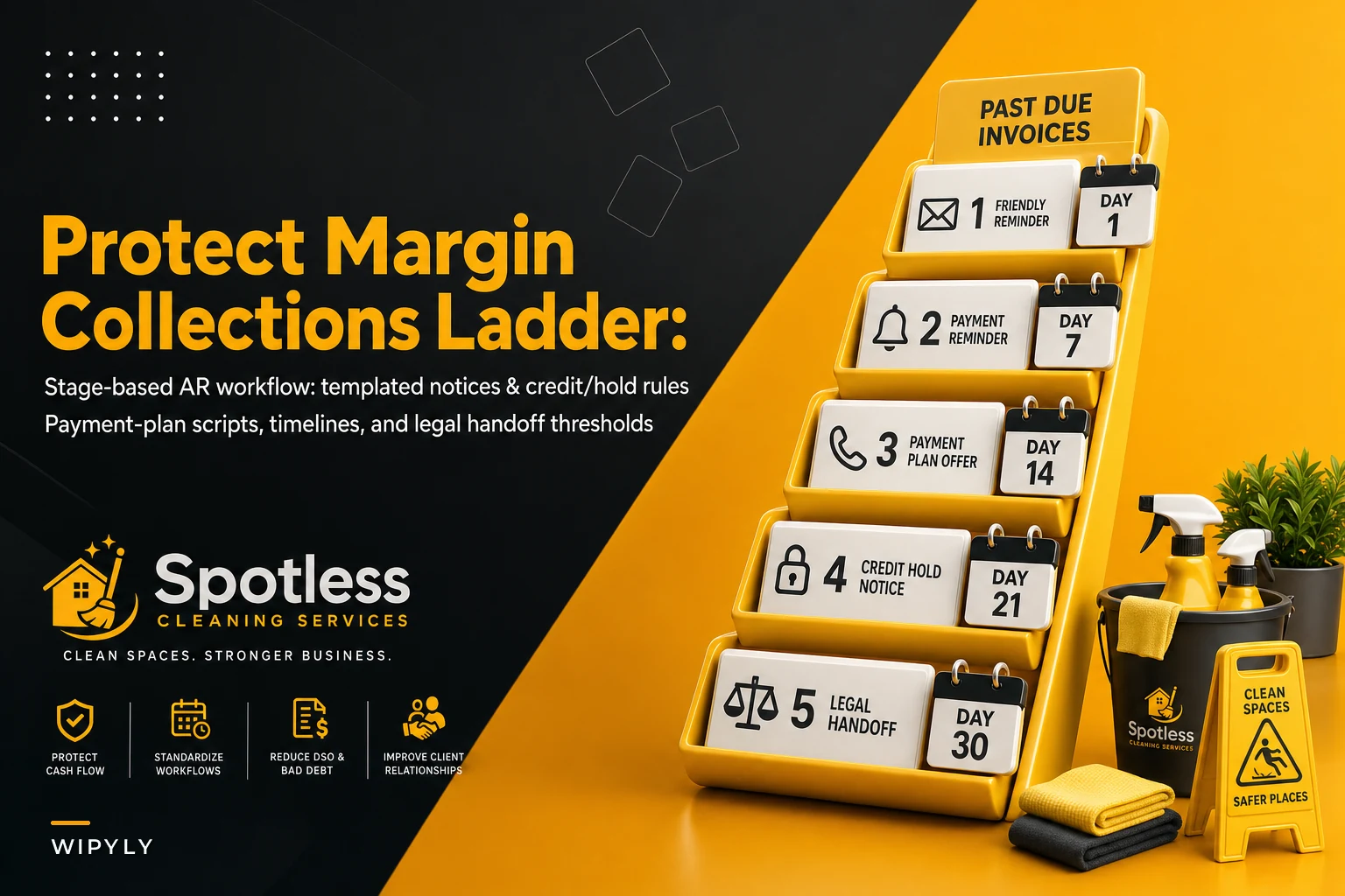 Stop letting late payments eat margin: a stage-based collections ladder for cleaning companies