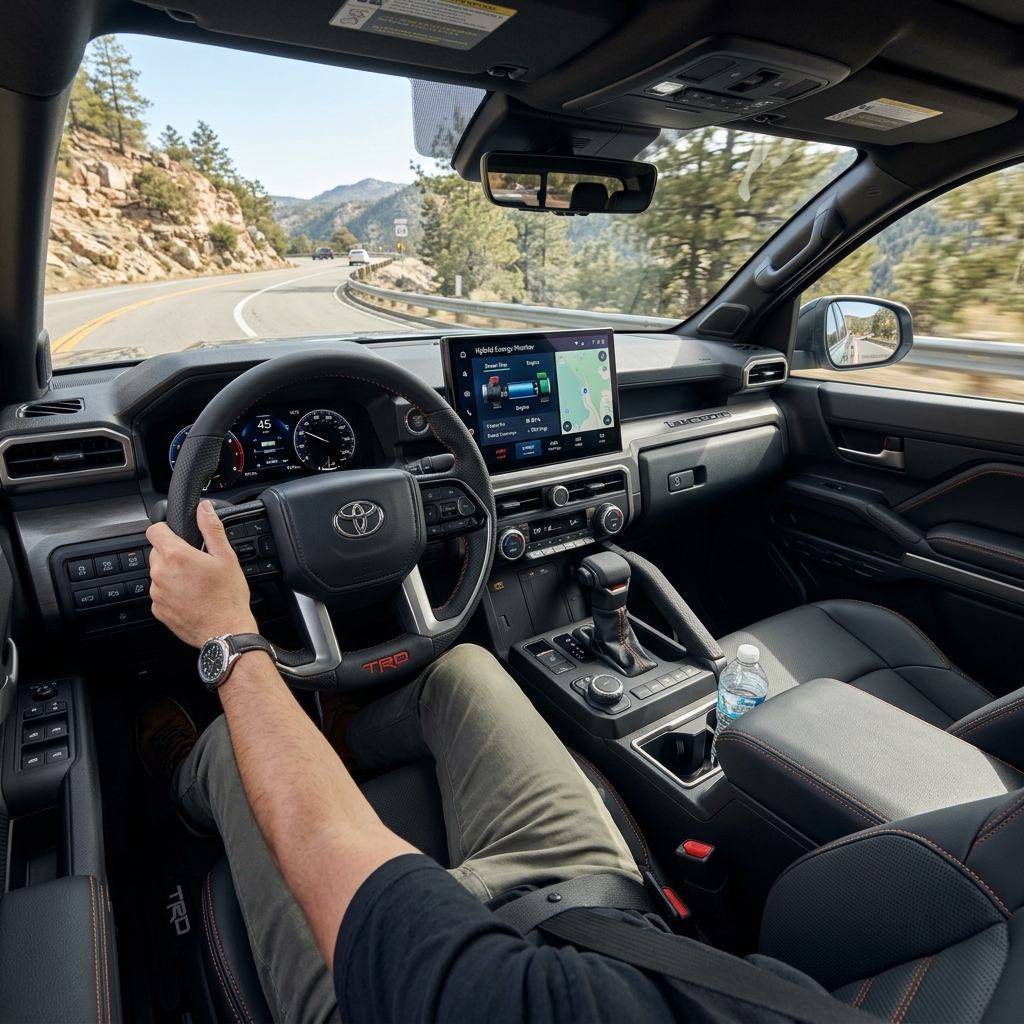 Premium cabin layout of Toyota Tacoma Limited