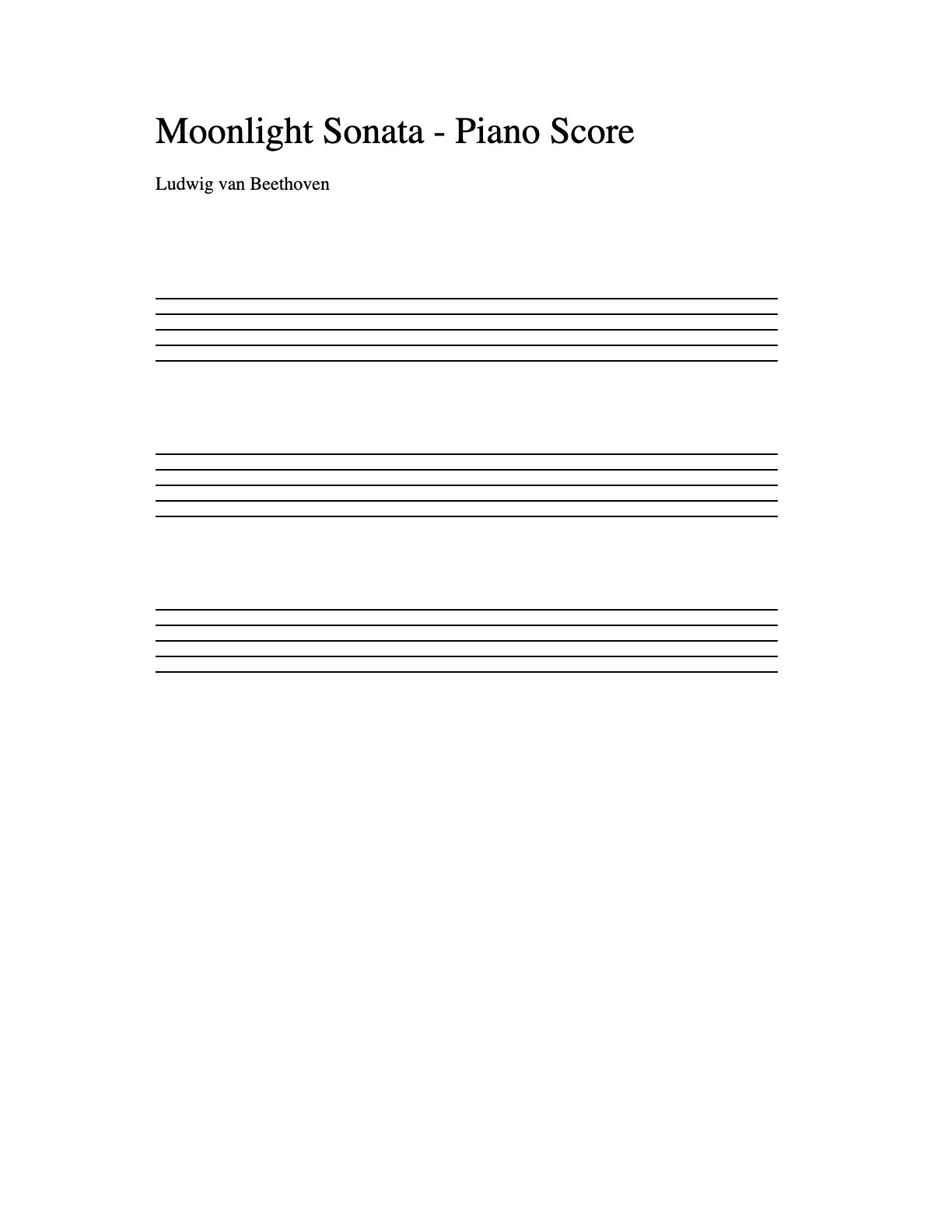 Canon in D (Mock) score preview