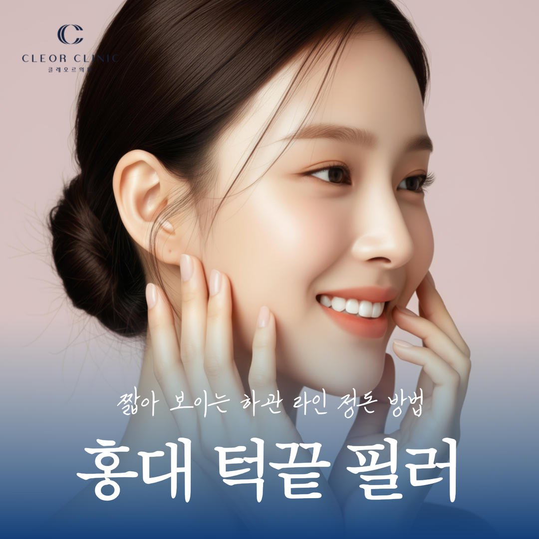 홍대 턱끝 필러 짧아 보이는 하관 라인 정돈 방법