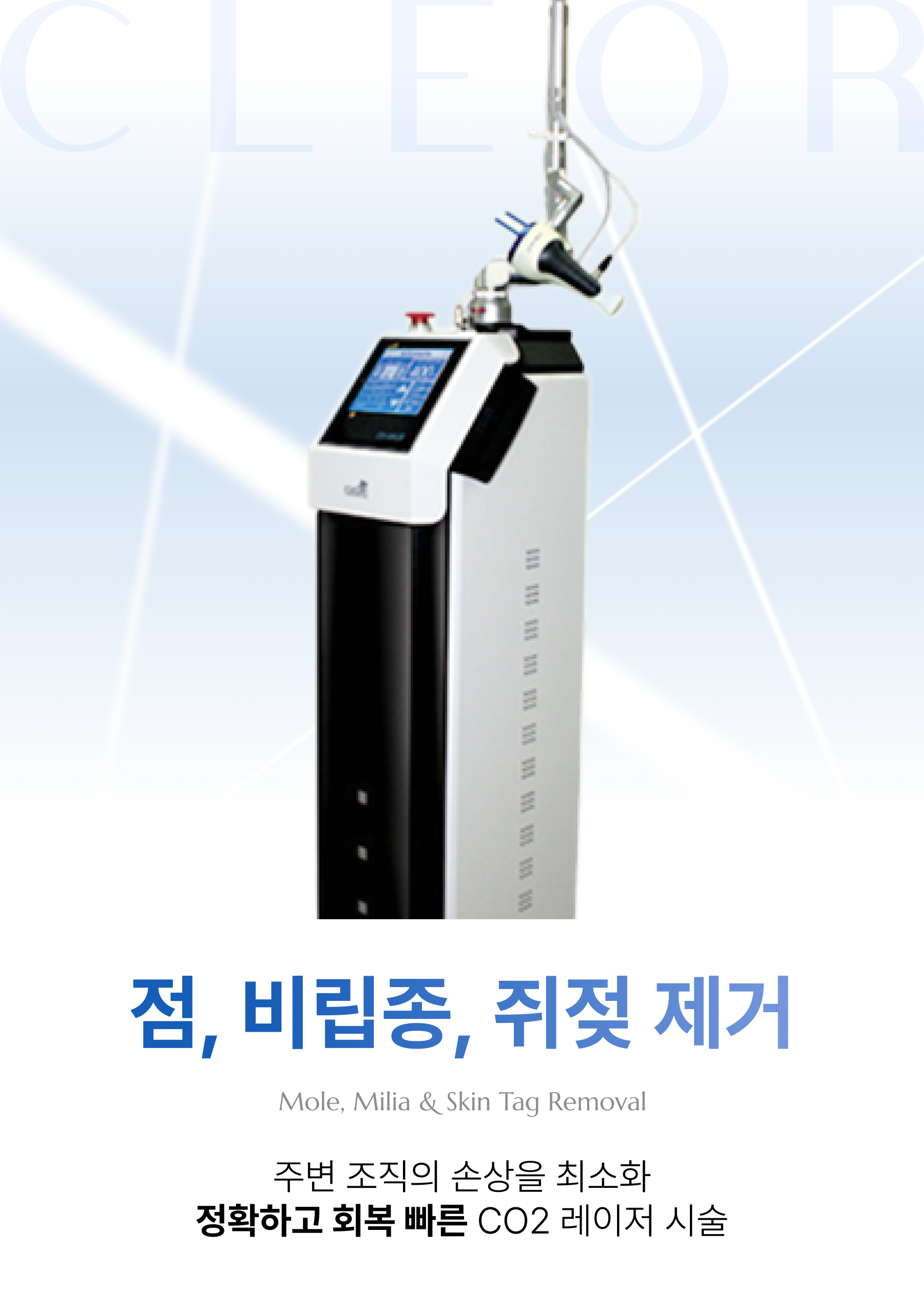 점, 비립종, 쥐젖 제거