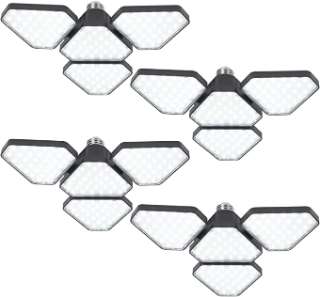 SEEKMORELY 4 Pack LED Garage Ceiling Lights, LED Garage Light - 12000LM 6500K img